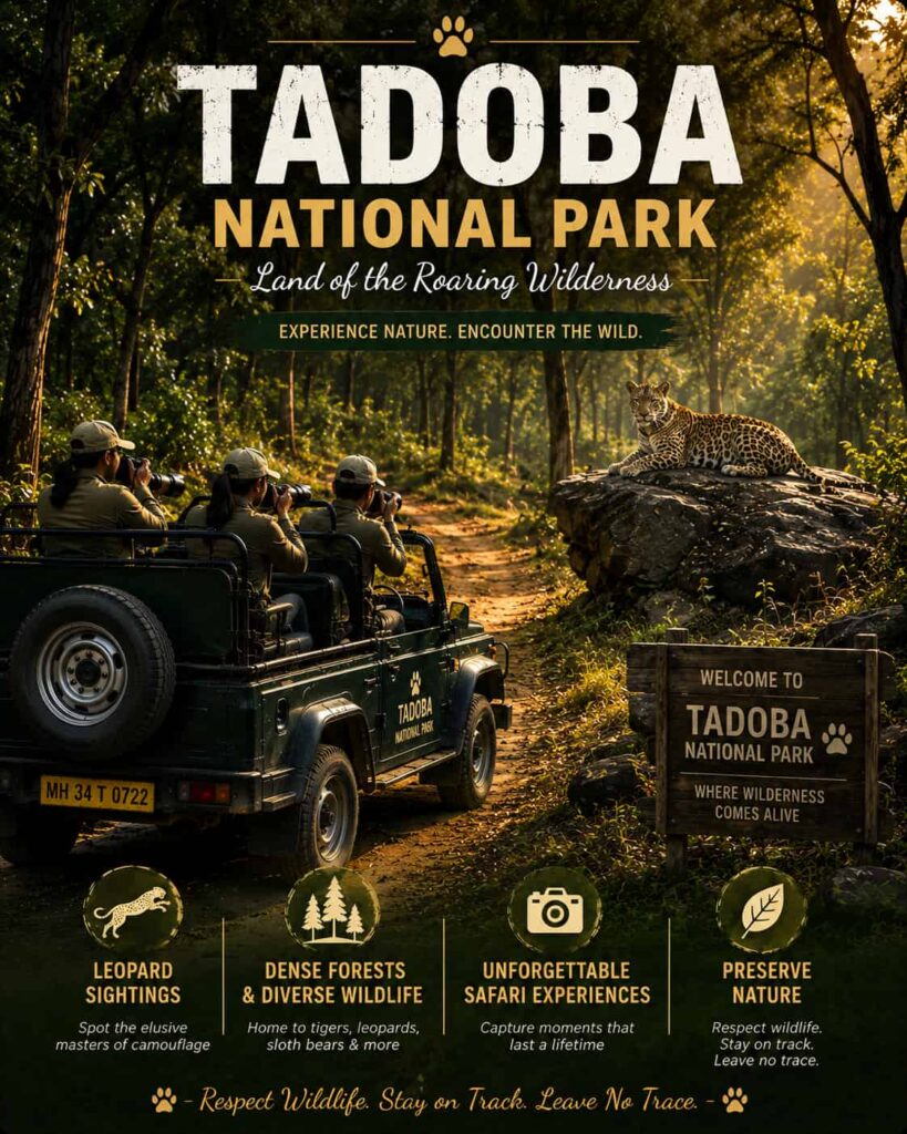 leopard sighting in tadoba national park